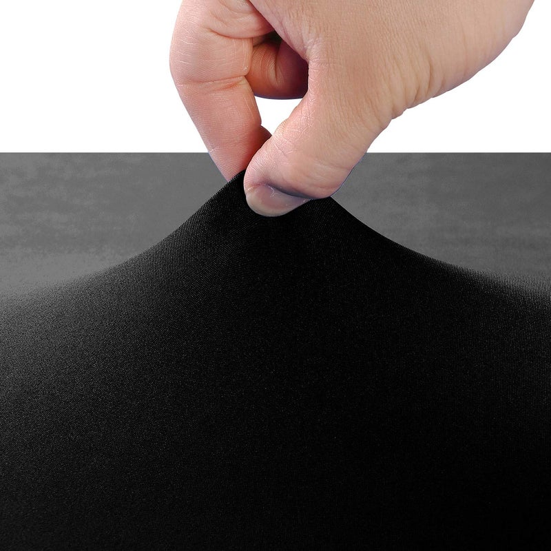 LZY Spandex Fitted Stretch Table Cover for 6 ft or 4ft or 8ft Folding Table, Rectangular Cocktail Tablecloth, Perfect for Party or Banquet (8FT Black) - Image 3